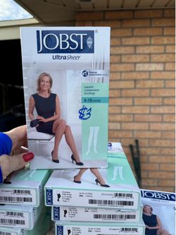 Ultra sheer compression stocking