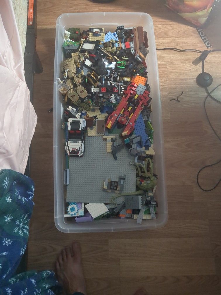 Bin Of Random Legos