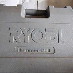 Ryobi Corded Hammer Drill And Case