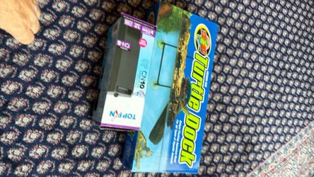 The medium Zoo Med Floating Turtle Dock & CN10 corner filter new in box