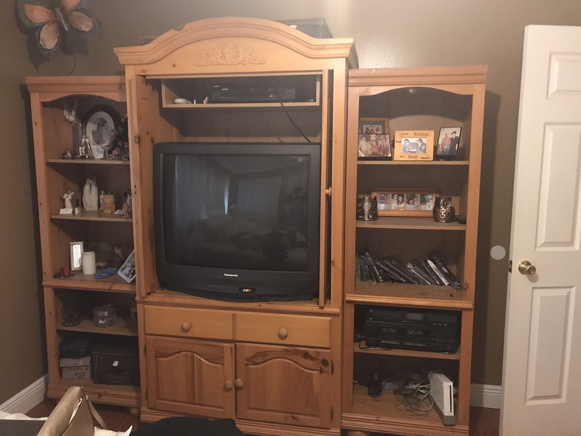 Wall Unit-if You Purchase I Will Throw The Tv In For Free 