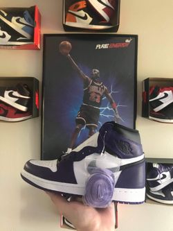 Jordan 1 Court Purple