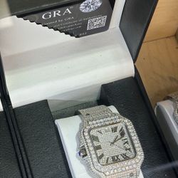 Vvs Fully Mossanite Watch