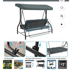 columpio para exteriores de LAZY BUDDY es una opción popular para 3 personas