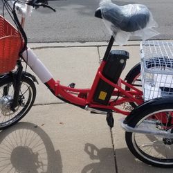 Brand New Three Wheel Foldable E-bike