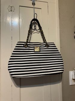 LARGE STRIPED TOTE