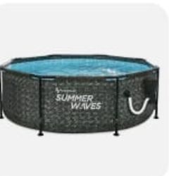 Round 8ft Summer Waves Pool