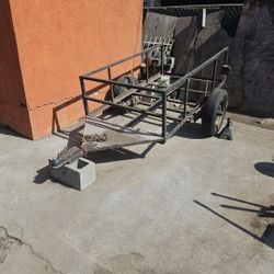 Trailer With Leaf Springs Size 9 1/2 Feet Long By 5 1/2 Wide Box It Self Is 6 1/2 Feet Long Wide Is 3 1/2 Feet Wide 