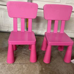 IKEA Pink Chairs