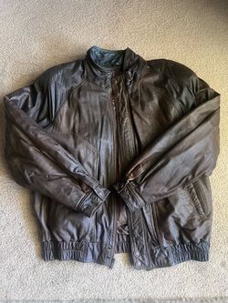 Adventure Bound By Wilsons Brown Thinsulate Leather Bomber Jacket Men’s Large Tall (LT)