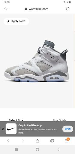 Jordan 6's Cool Grey Size 9 Men