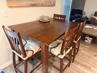 Counter Height Dining Table Set with 4 Chairs