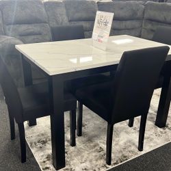 Dining Table Set 5 Pieces 
