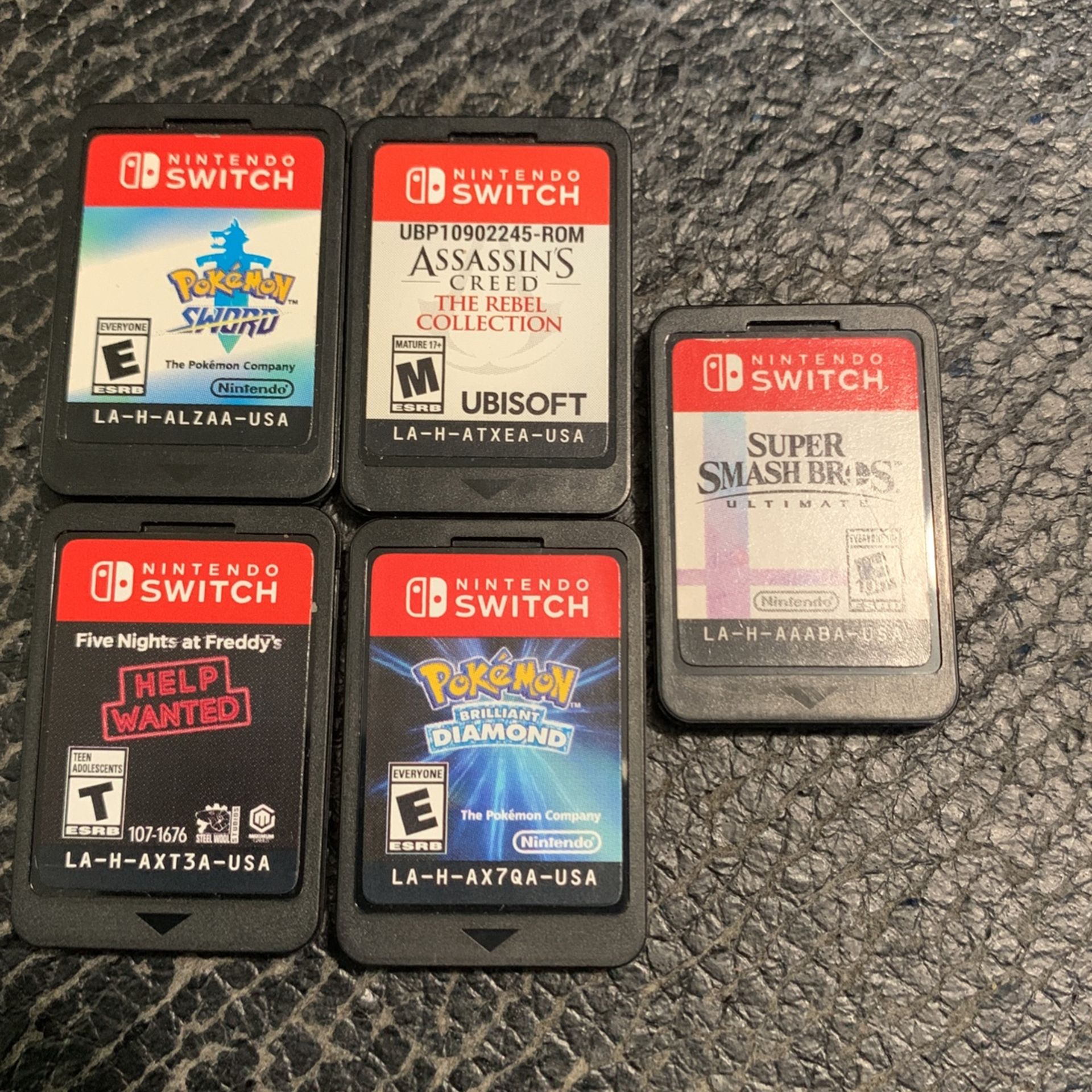 nintendo switch games good condition they all work willing to negotiate