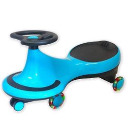 Brand New Kids Swing Car Ride-On Toy – LED Light-Up Wheels, Self-Propelled Wiggle Car for Boys & Girls