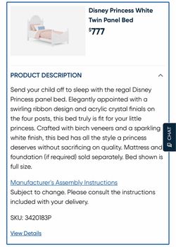 Twin bed frame with boxspring and mattress