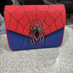 Loungefly Marvel Spider Man Color-Block Crossbody Bag Spider Man