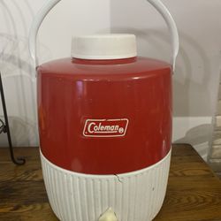 Vintage Coleman 2 Gallon Camp Water Cooler