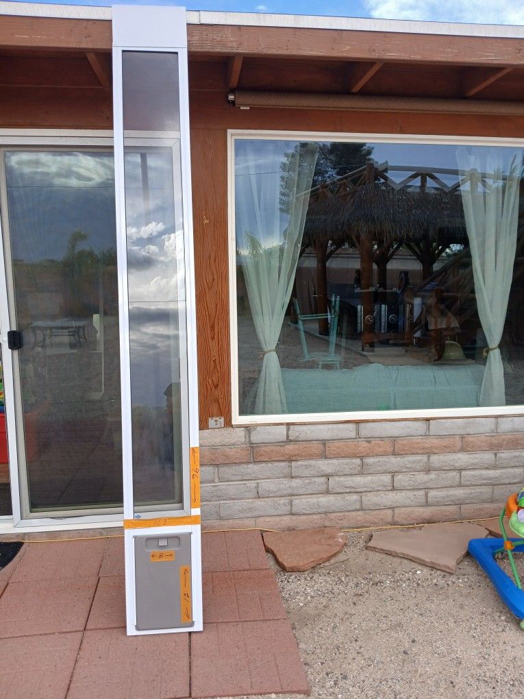 Big Brand New 96" Dog Door For Small Dog