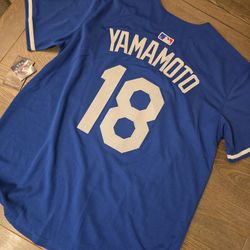 Los Angeles Dodgers Yoshinobu Yamamoto #18 Jersey (Brand New)