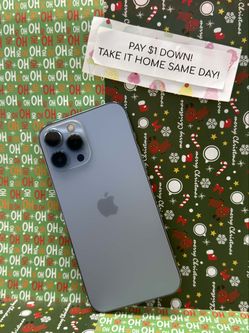 🧨 iPhone 13 Pro Max Clearance – Limited Quantities, $1 Down!