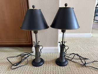 *****SET OF POTTERY BARN GOLF LAMPS - HEAVY AND VERY NICE*****