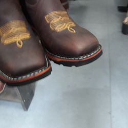 Botas de Piel De México Cómodas Para Trabajar 100