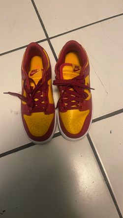 Nike Men's Dunk Low Retro Basketball Shoes, Gold,