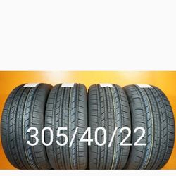 4 New Tires For Sale 305/40/22 We Service Motorcycle Tires