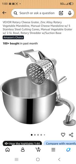 VEVOR Rotary Cheese Grater