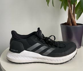 Men Size 9 Adidas Solar Blaze Black And White Running Shoes