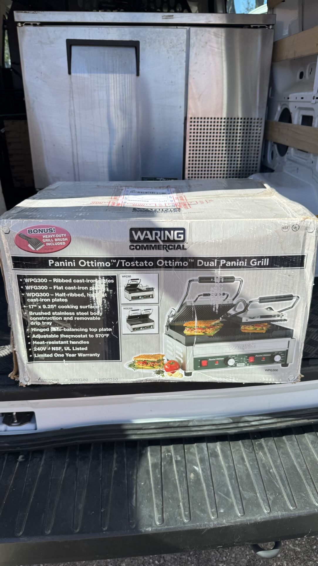 Waring Commercial Double Panini Press – New in Box