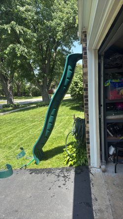 8ft Slide Two swings and Monkey Bars