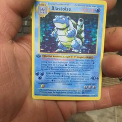 Pokemon Collectors Card: 1st Edition Blastoise 2/102