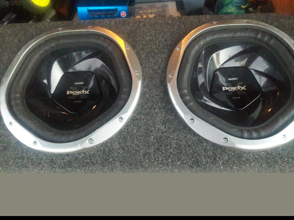 2 12 inch Sony Explode Subwoofers