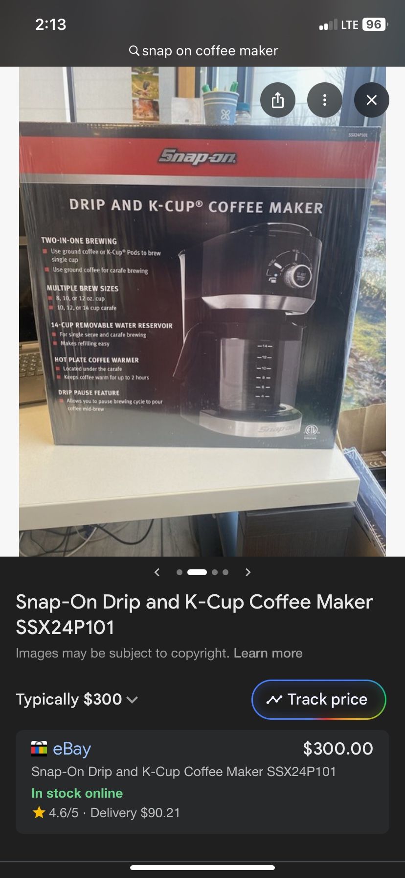 Snap On Coffee Maker