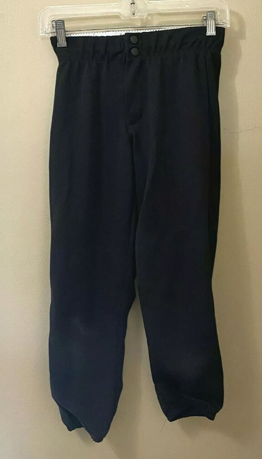 INTENSITY Black Baseball Pants YOUTH Sz S Elastic Waist Sports Softball EUC