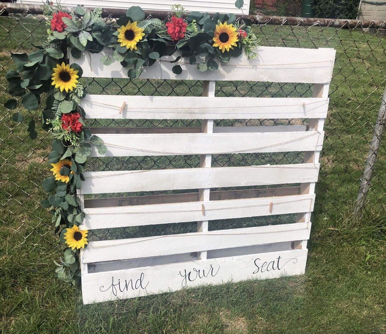 Find Your Seat Pallet Wedding/Party/BabyShower