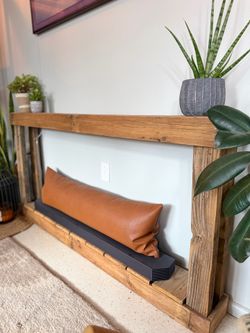 60” Solid Wood Reclaimed Rustic Console Table