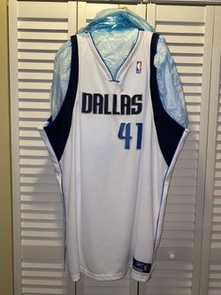 Authentic Reebok Dirk Nowitzki Home Jersey Size 60