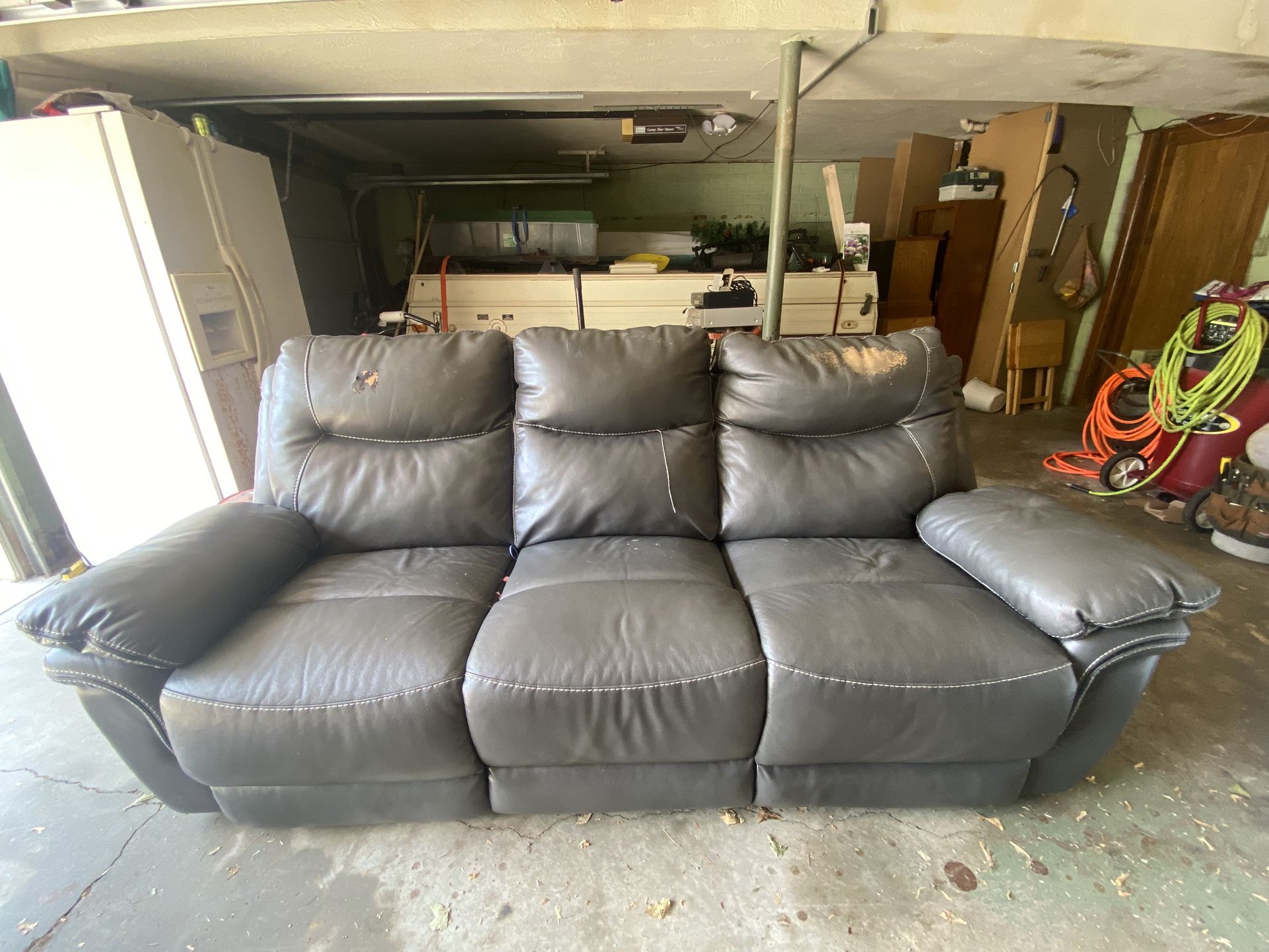 Leather Reclining Couch