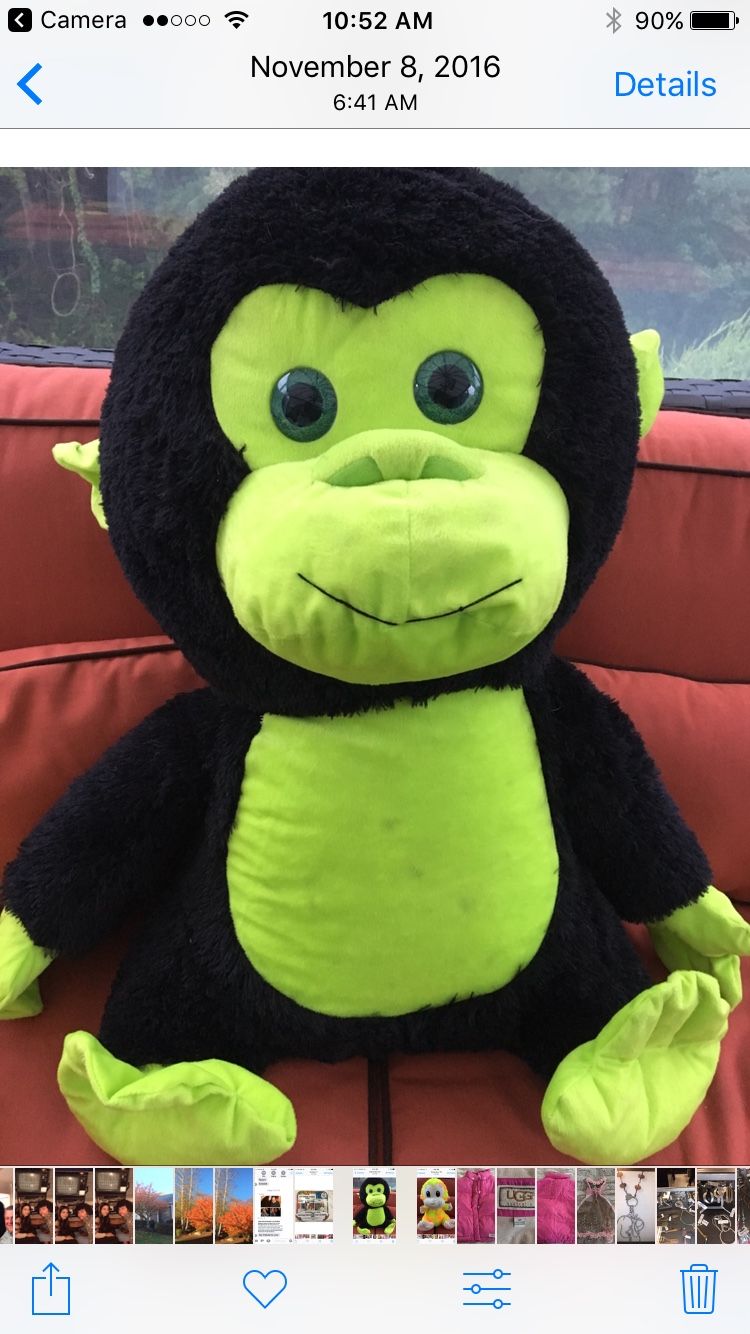 Extra large stuffed Monkey