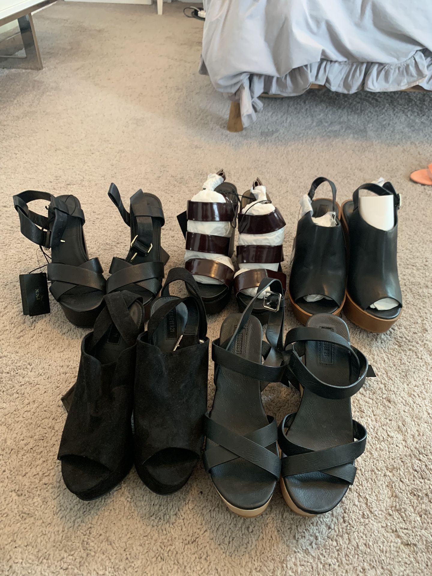 Heels/Platforms Sizes 7 And 7.5