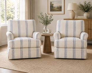 Set Of 2 Swivel Accent Chairs