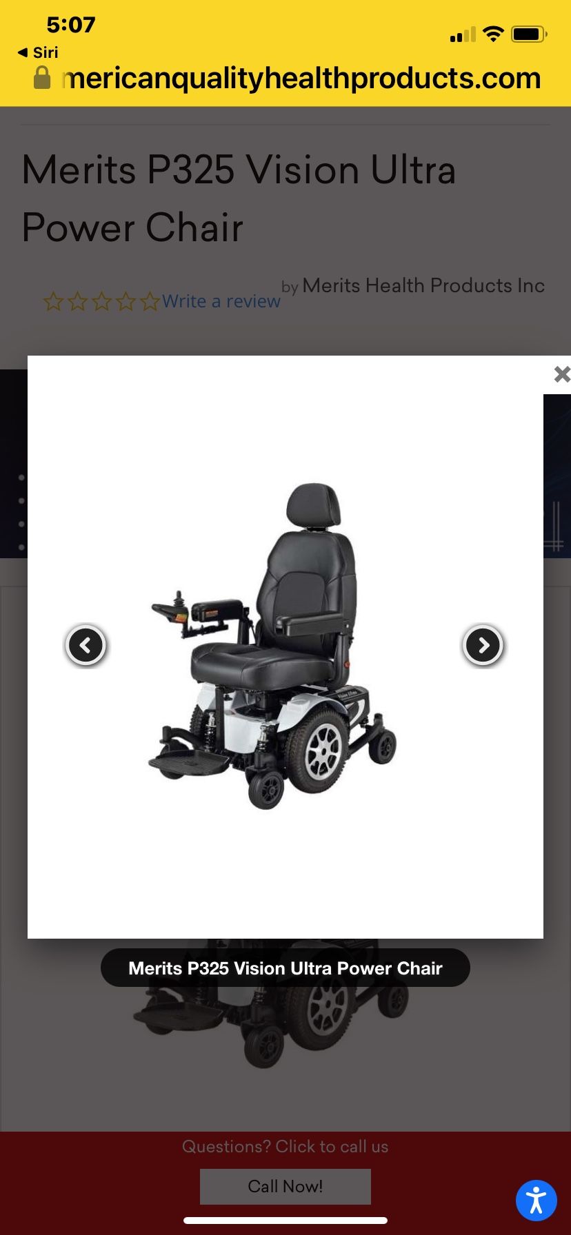 Merits Ultra Power Wheelchair W/ All Extras