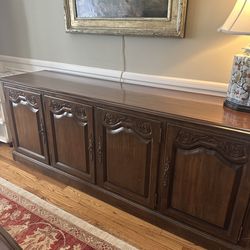 Traditional dining room buffet or credenza.