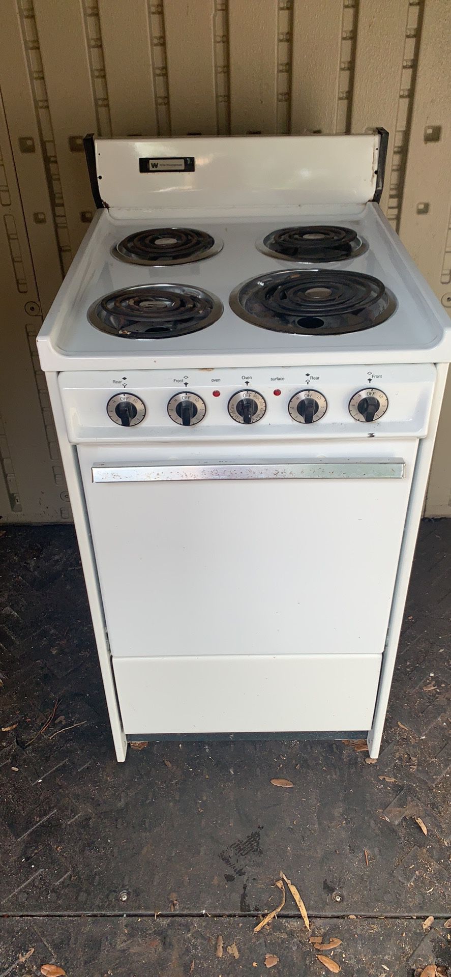 Westinghouse 24 inch stove