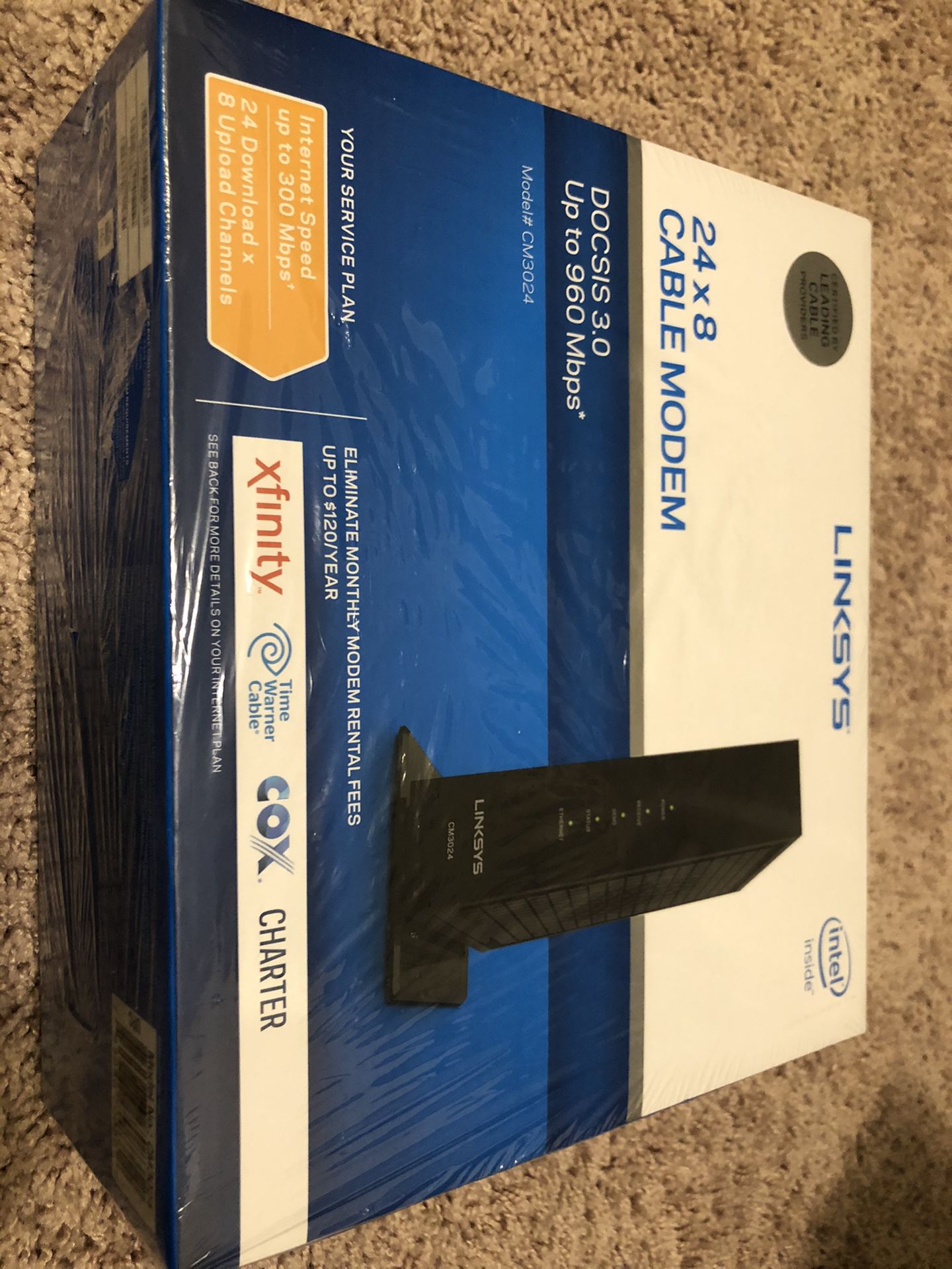 New Linksys Cable modem CM3024