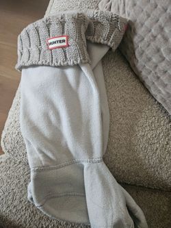 Hunter Boot Socks Cable Knit Beige/Khaki