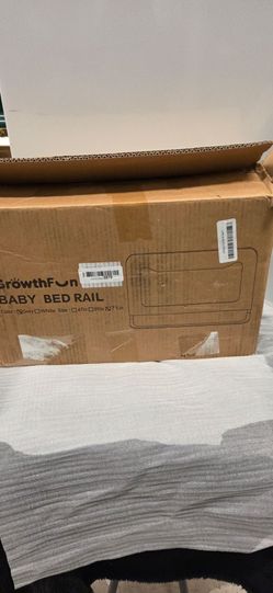 GrowthFun Baby Bed Rail Grey 71in